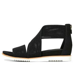 Eileen Fisher Kitts Black Stretch Sandal, Size 7.5